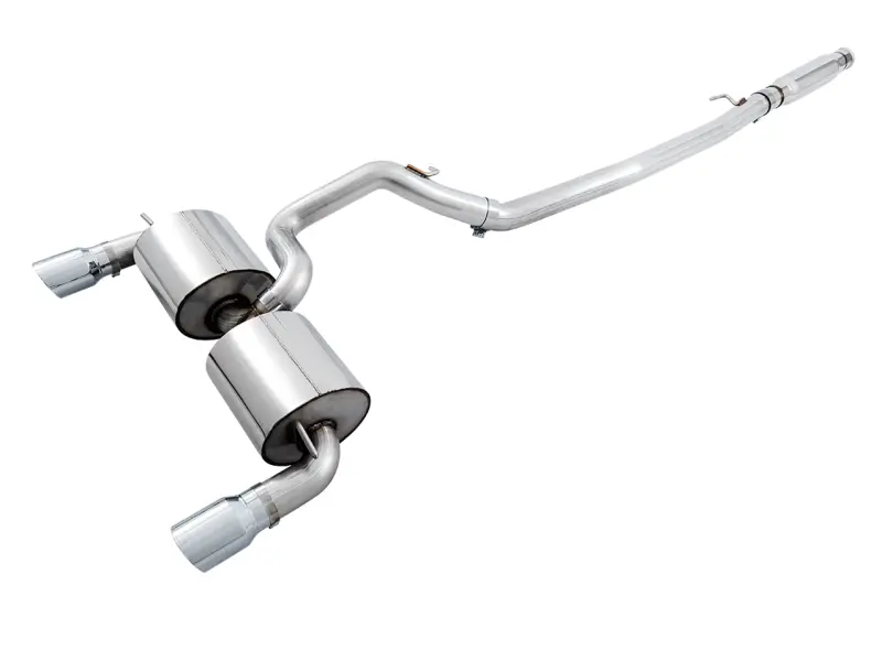 Awe Tuning Touring Edition Cat-Back Exhaust For Ford Focus Rs – Resonated – Diamond Black Tips 2