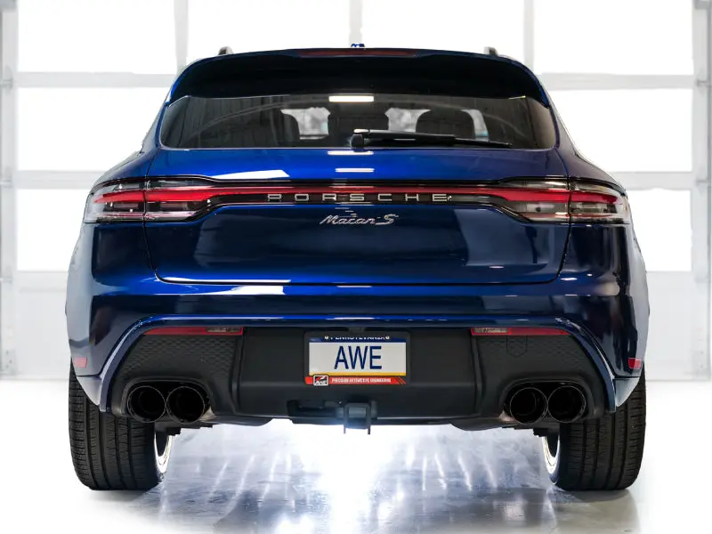 Awe Tuning Touring Edition Catback Exhaust For 2022–Present Porsche Macan 2.9Tt With Diamond Black Tips 2