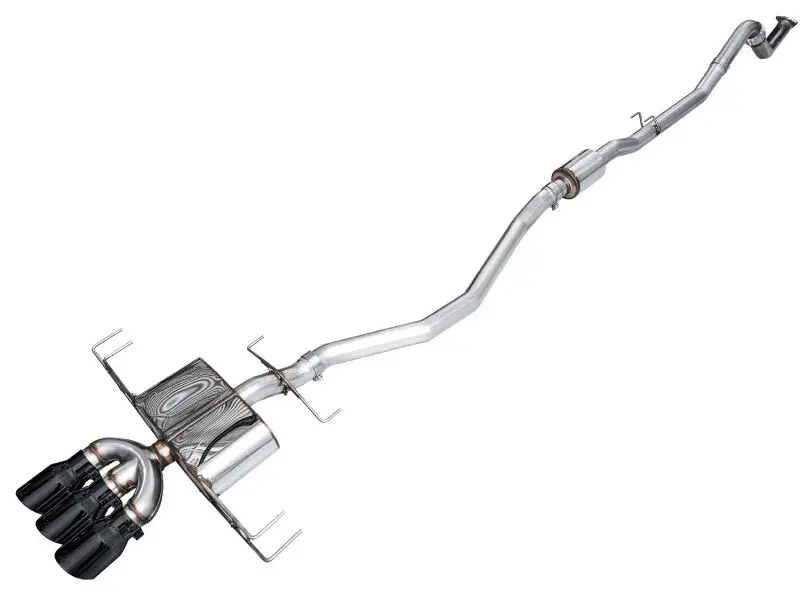 Awe Tuning Touring Edition Exhaust With Triple Diamond Black Tips For 2024 Acura Integra Type S De5 Fwd 1