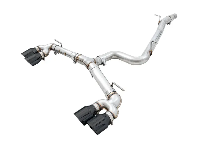 Awe Tuning Track Edition Exhaust With Diamond Black Tips 102Mm For 2015-2017 Volkswagen Golf R Mk7 1
