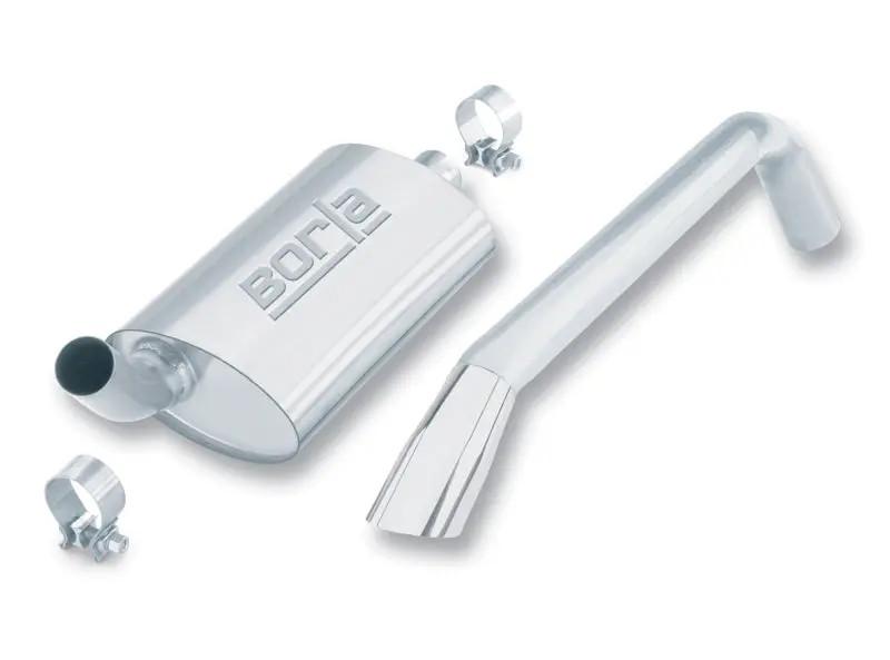 Borla 1981–1986 Cat-Back Exhaust For Jeep Cj-7 4.2L At/Mt 4Wd – 2In Single Round Angle Cut Intrcld Rr 2.5In Rndx6.5In 1