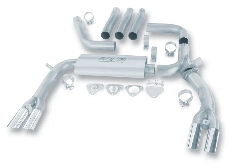 Borla 1984–1992 Chevrolet Camaro And Pontiac Trans Am 5.0L/5.7L V8 3 In. Adj Ss Cat-Back Exhaust With Adapters 1