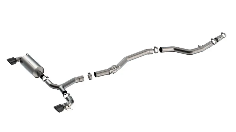 Borla 20-25 Toyota Gr Supra Atak Cat-Back Exhaust System With Black Chrome Tips 1