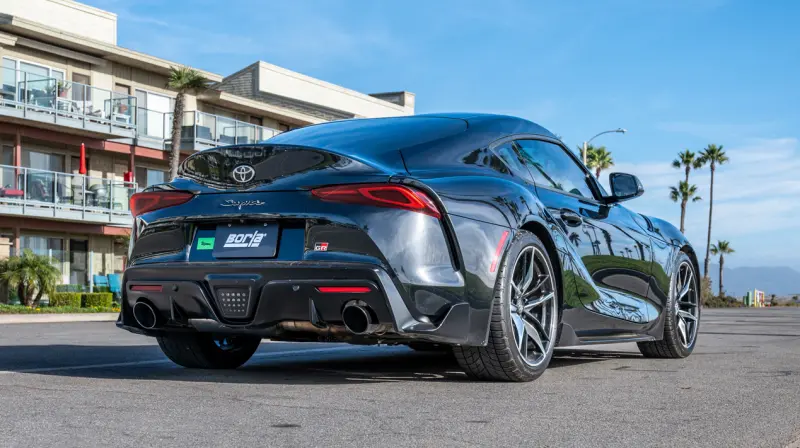 Borla 20-25 Toyota Gr Supra Atak Cat-Back Exhaust System With Black Chrome Tips 2
