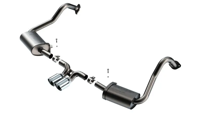 Borla 2017–2022 S-Type Exhaust For Porsche 718 Cayman/Boxster 2.0L 4 Cyl. At/Mt Rwd 2Dr – 2.25 In. 1