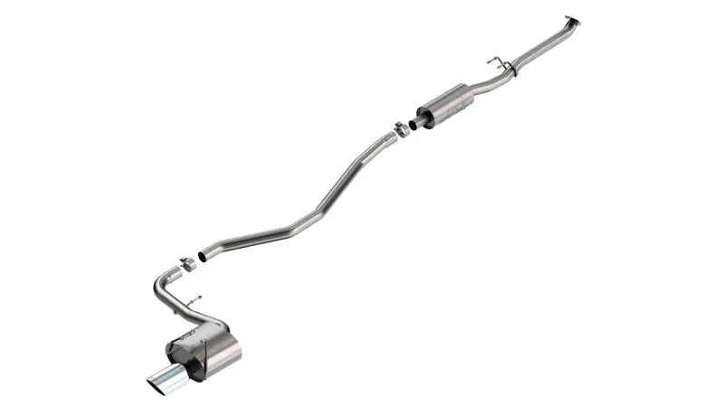 Borla 2022–2024 Honda Civic Sport 2.25 In. S-Type Cat-Back Exhaust – 4 In. Tip Bright Chrome 1
