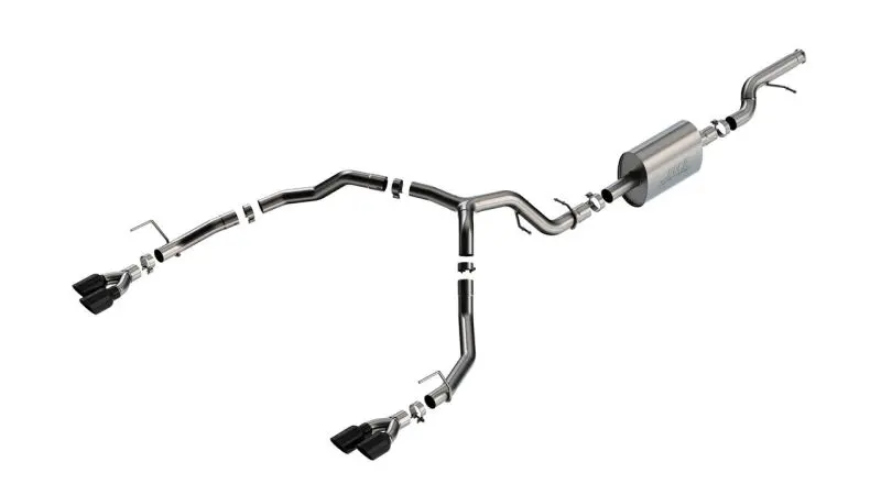 Borla 21-22 Chevy Tahoe 5.3L V8 2/4Wd 4Dr 3 Inch/2.75 Inch S-Type Cat-Back Exhaust With Black Chrome Tips 1