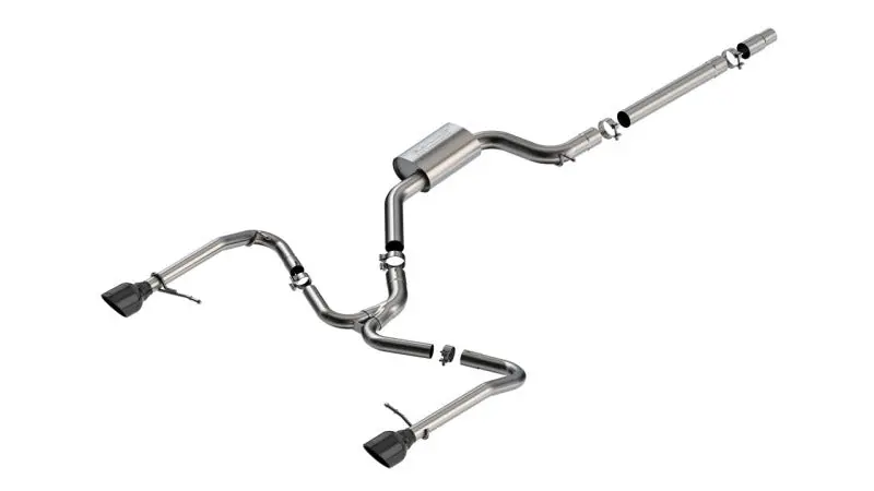 Borla 22-25 Volkswagen Jetta Gli S-Type Catback Exhaust W/ 5In Black Chrome Tips 1