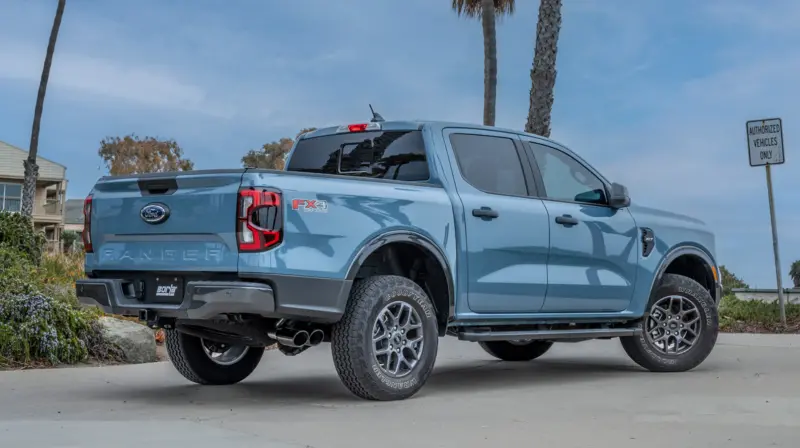 Borla 24-25 Ford Ranger Xlt Side Exit S-Type Exhaust With Black Chrome Tips 1