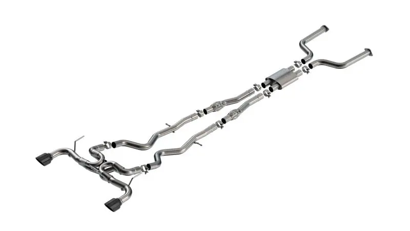 Borla Atak Cat-Back Exhaust System - 4.5In Black Chrome Tip (Borla 16-24 Infinity Q50 V6 Auto) 1