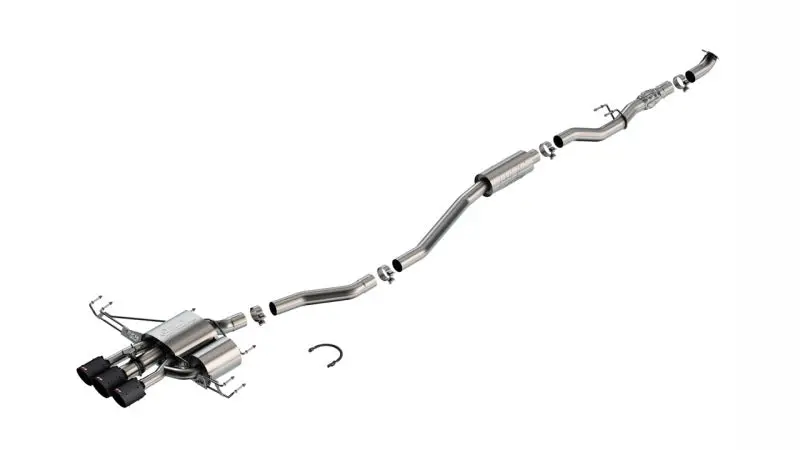 Borla Atak Cat Back Exhaust System - Carbon Fiber & Black Anodized For 2024 Acura Integra Type S 1