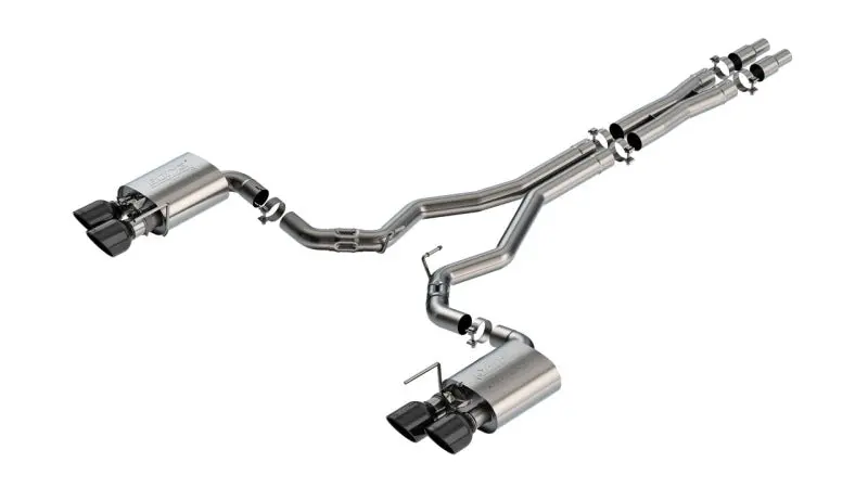 Borla Atak Cat-Back Exhaust System For Ford Mustang Dark Horse 5.0L V8 - Bc Tips (2024) 1