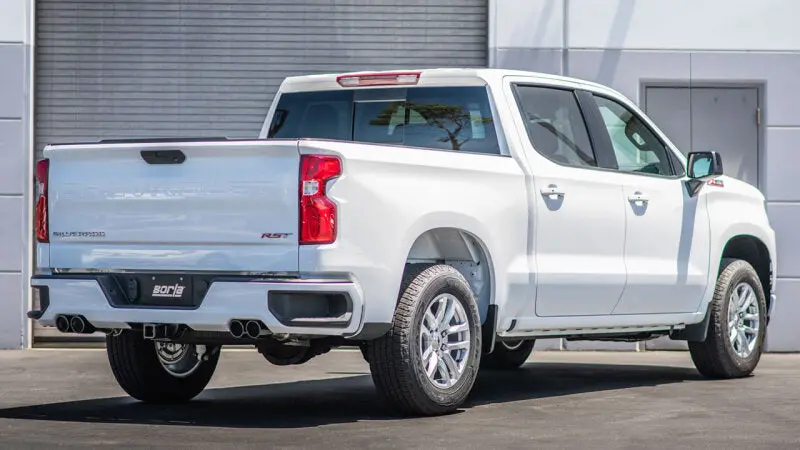 Borla Atak Catback Exhaust 3.5" To Dual 2.75" Black Chrome - 2024 Chevy Silverado 1500 6.2L V8 2