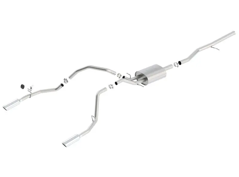 Borla Cat-Back Exhaust Atak For 2014 Silverado Sierra 1500 5.3L At Mt Crew Cab Standard Bed 1