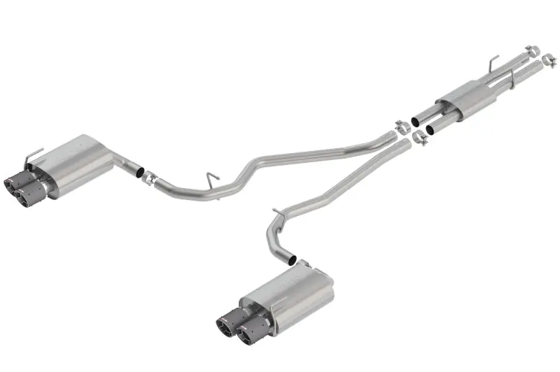 Borla Exhaust Atak 3.0L 2.25In Carbon Tips 2020 Explorer St 1