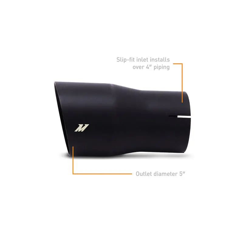 Borla Exhaust Tip Clamp On Single Wall 5In Outlet Black 2