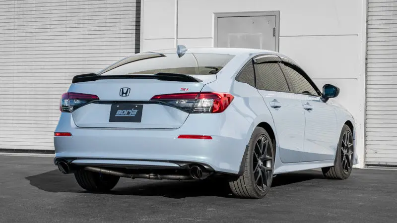 Borla S-Type Cat-Back Exhaust For 2023 Integra And 2022–2023 Civic Si 1.5L 4 Cyl Mt Fwd 4Dr – 2.50 In. Black Chrome 2