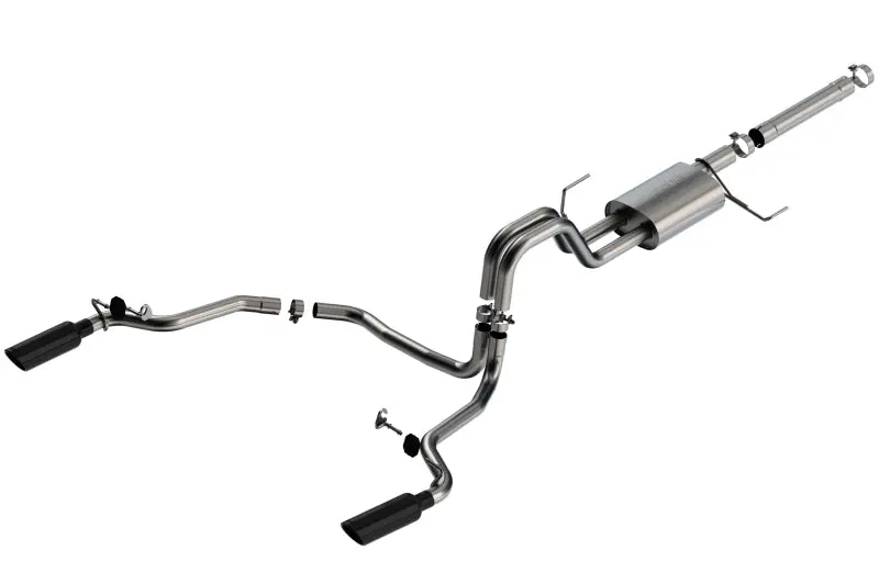 Borla S-Type Catback Exhaust System - F-150 Powerboost 3.5L V6 - 21-22 Ford - 2Wd & 4Wd 1