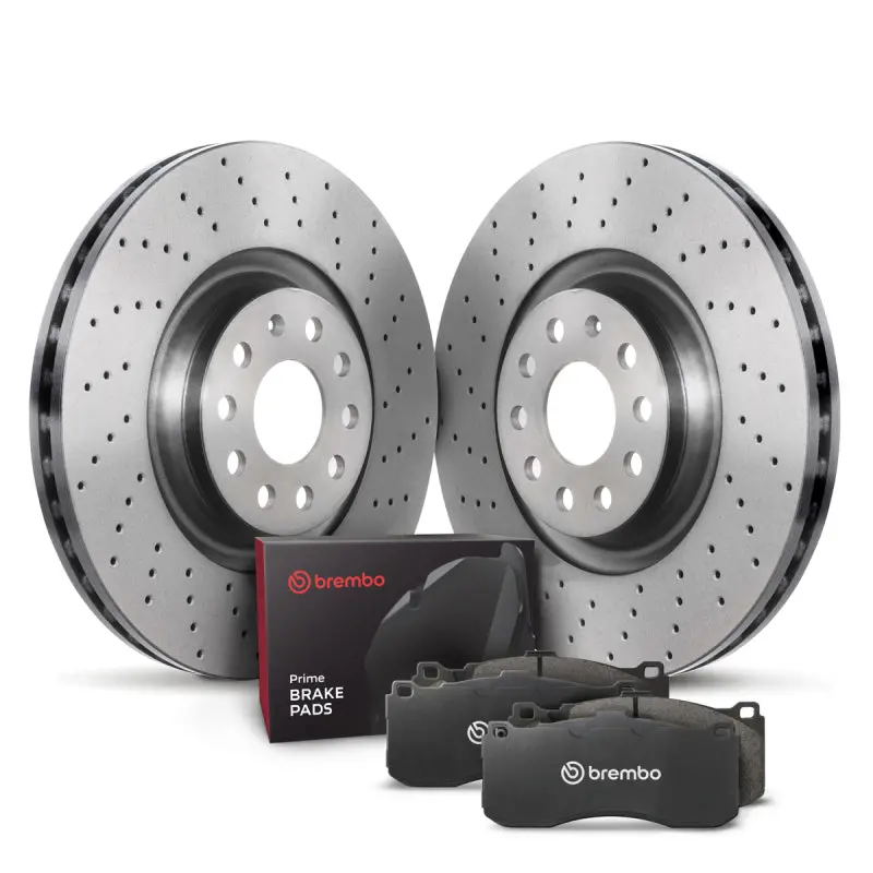 Brembo Oe 08-15 Audi Tt/12-13 Tt Rs/09-15 Tts Quattro Rear Disc Brake Kit 1