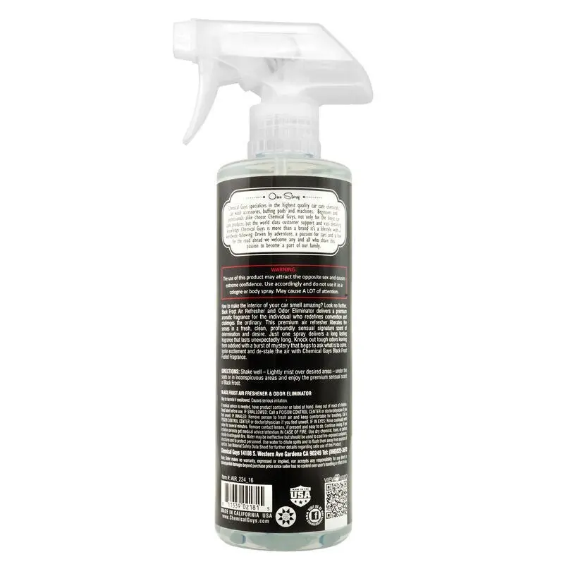 Chemical Guys Black Frost Air Freshener & Odor Eliminator 16Oz 1