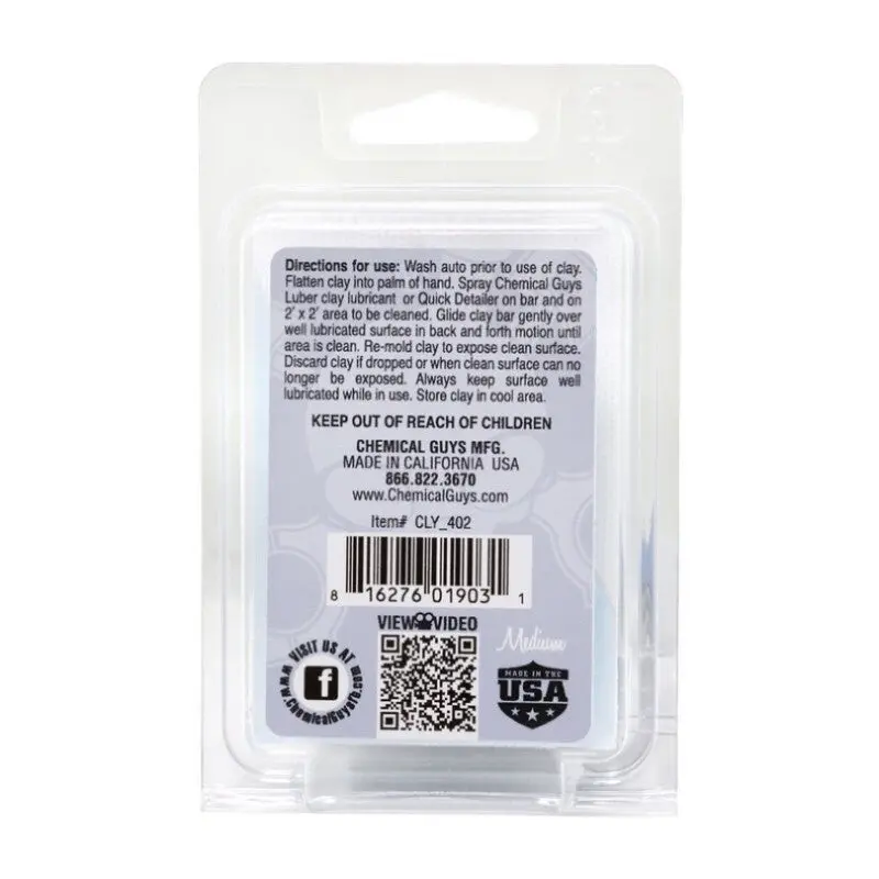 Chemical Guys Clay Bar Medium Duty Gray 1