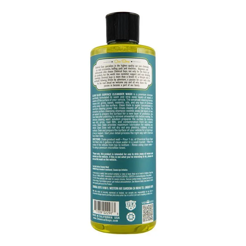 Chemical Guys Clean Slate Surface Cleanser Wash Soap 16Oz 1