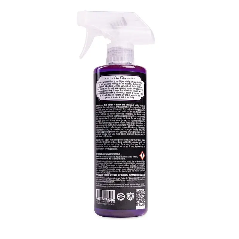 Chemical Guys Mat Renew Rubber + Vinyl Cleaner & Protectant - 16Oz 1