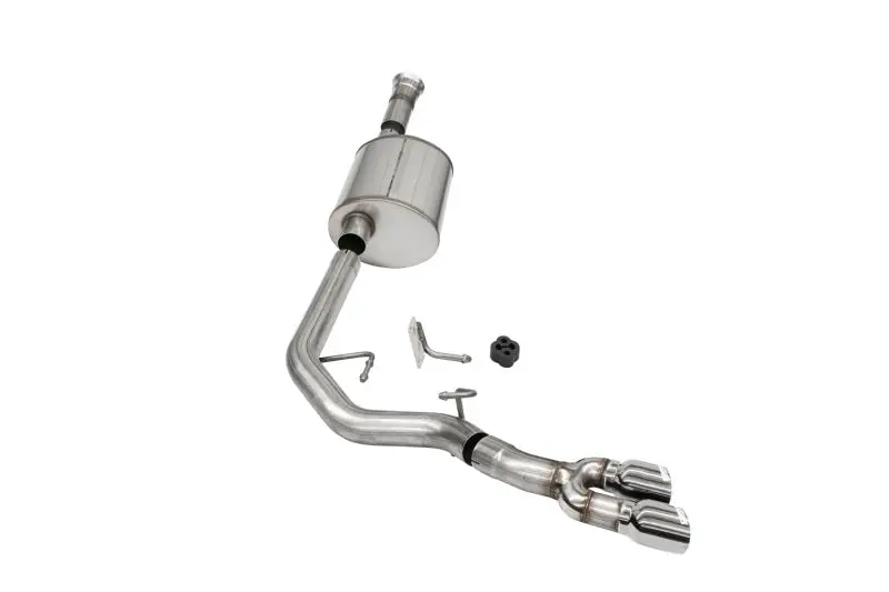 Corsa 2021–2025 5.0L V8 Sport Cat-Back Exhaust For Ford F-150 Supercab/6.5 In. Bed – Front Of Tire Exit Polished 1