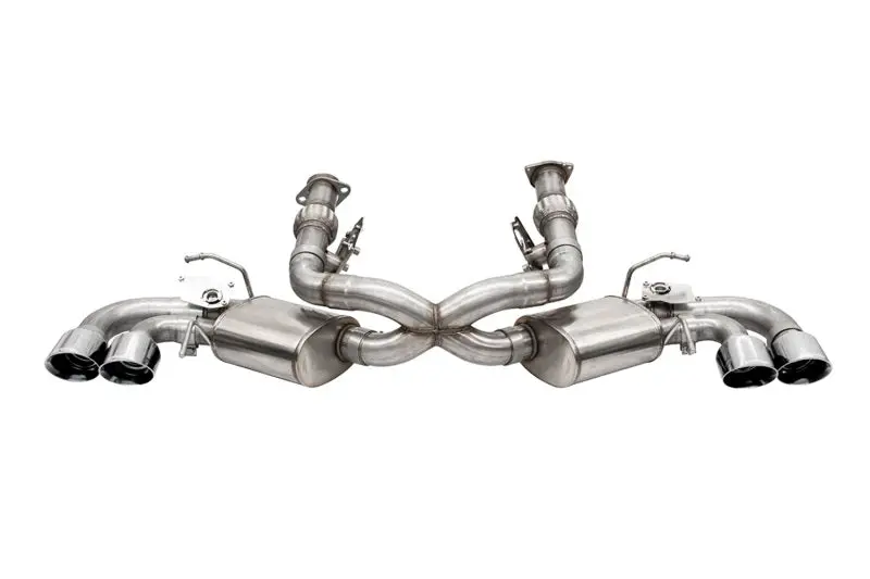 Corsa 3 In. Valved Cat-Back Exhaust For Corvette C8 2020–2025 4.5 In. Quad Tips 1
