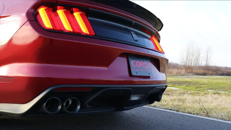 Corsa 3In Double X Pipe Exhaust For 2015-2020 Ford Mustang Gt350 1