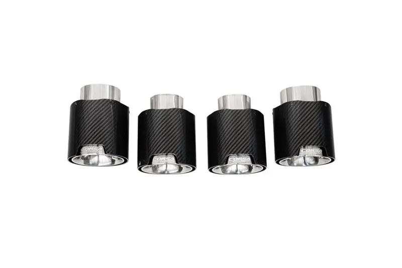 Corsa Performance 4.5In Carbon Fiber Polished Tip Kit For 2020-25 Chevrolet Corvette C8 Rwd (Corsa Exhaust Only) 1