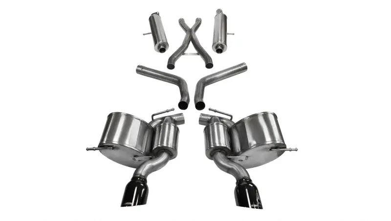 Corsa Performance Black Sport Cat-Back Exhaust For 2012-2013 Jeep Grand Cherokee 6.4L V8 Srt8 1