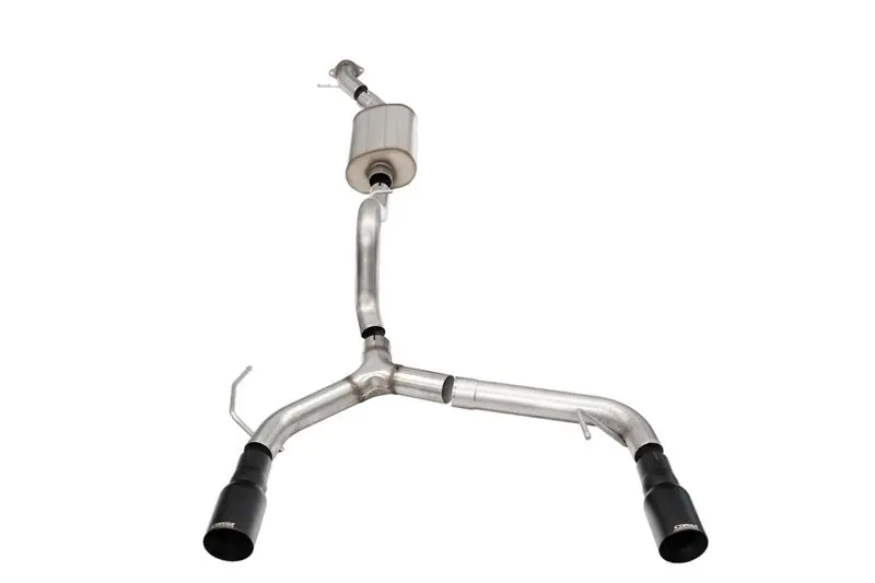 Corsa Performance Cat-Back Exhaust System 2.75In Dual Rear W/ 4In Black Tips - Ford Bronco 21-25 1