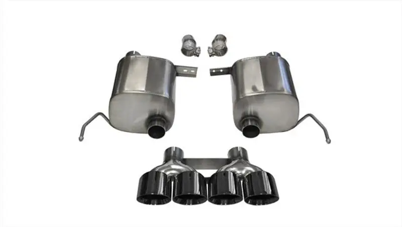 Corsa Performance Dual Rear Exit Black Sport Exhaust For 2014-2019 Corvette C7 Coupe 6.2L V8 At/Mt 1