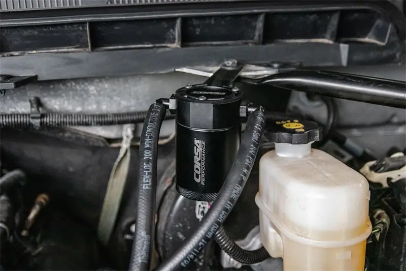 Corsa Performance Oil Catch Can For Gm Silverado/Sierra Tahoe/Yukon/Suburban/Yukon Xl/Escalade 5.3L V8 - 14-19 (15-20) 2