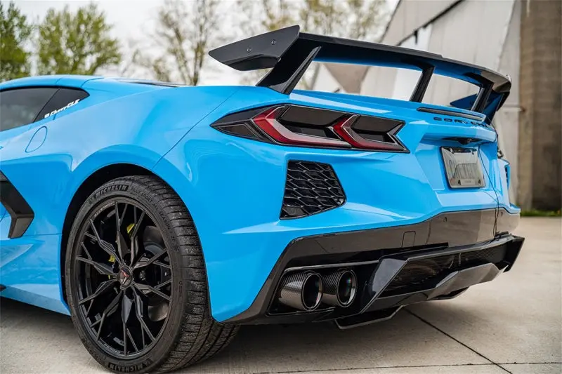 Corsa Performance Valved Cat-Back Exhaust 3In W/Afm & 4.5In Carbon Fiber Black Pvd Tips - C8 Chevrolet Corvette Rwd 20-25 2