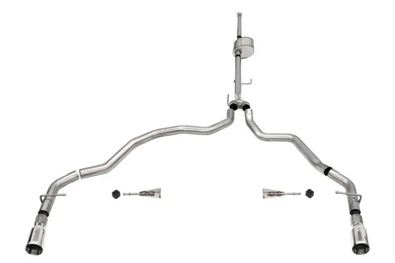 Corsa Xtreme Cat-Back Exhaust For 2021–2025 Ford F-150 Supercrew 6.5 In. Bed 5.0L V8 – Dual Rear Exit Polished 1