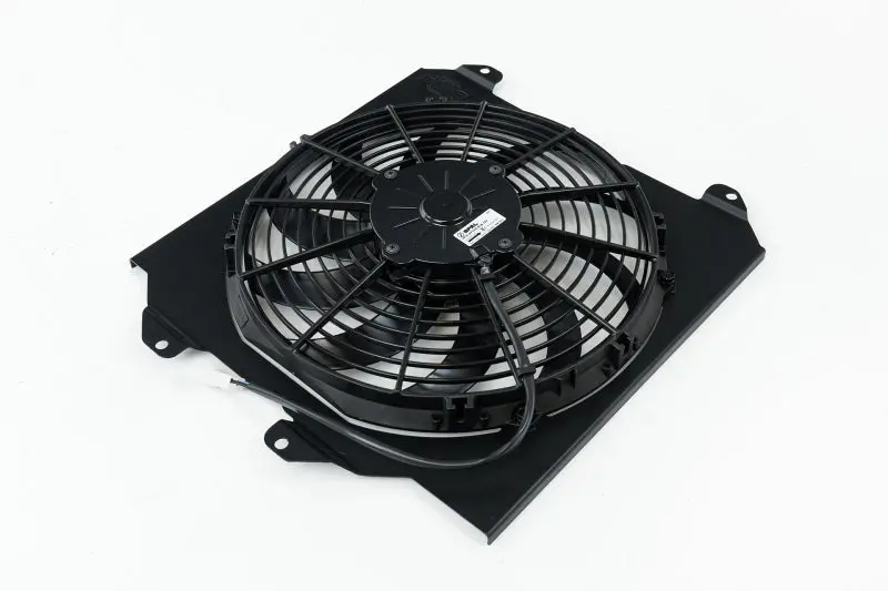 Csf All-Aluminum Fan Shroud With 12In Spal Fan For Honda Civic - Black Finish (92-00) 1
