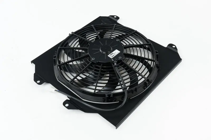 Csf All-Aluminum Fan Shroud With 12In Spal Fan For Honda Civic - Black Finish (92-00) 2