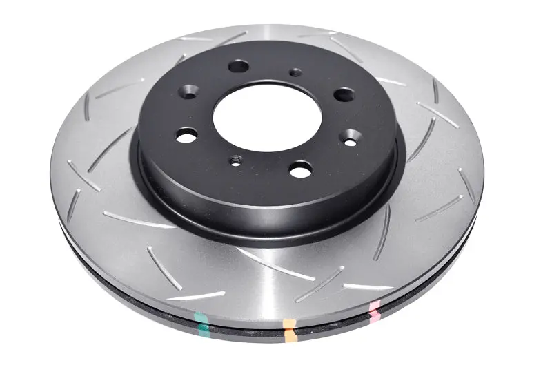 Dba Front Slotted 4000 Series Brake Rotor High Carbon Heat Treated Iron Kangaroo Paw Ventilation 90-01 Acura Integra 93-05 Honda Civic 4 Lug 1
