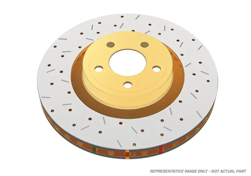 Dba Rear Drilled And Slotted 4000 Series Black Hat Rotor For 2010+ Camaro V8 Ss 1