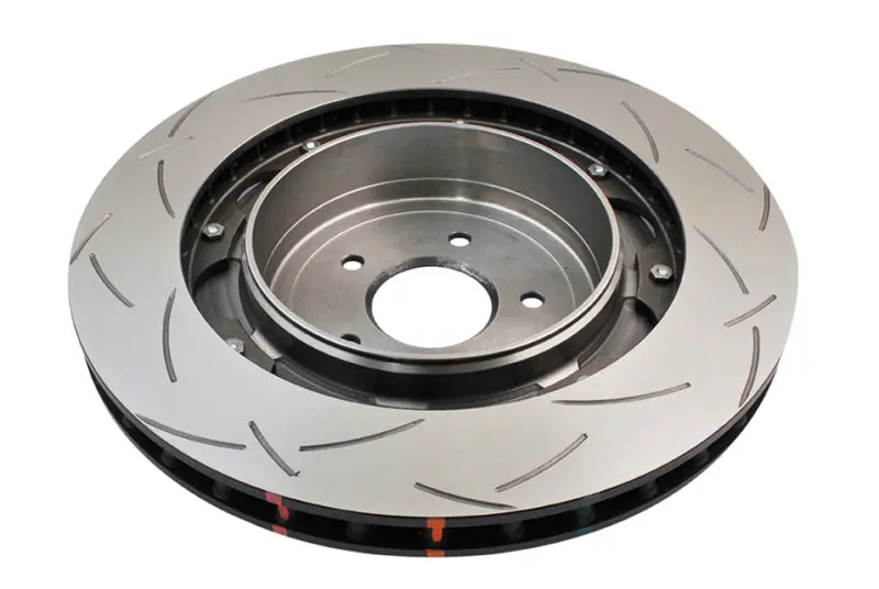 Dba Rear Slotted 5000 Series 2 Piece Rotor With Black Hat For 2009 And Up Nissan Gtr R35 1