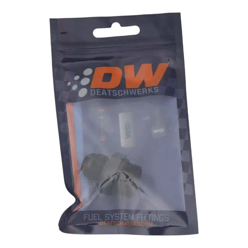 Deatschwerks 10An Orb To 8An Male Flare Adapter Matte Black 2