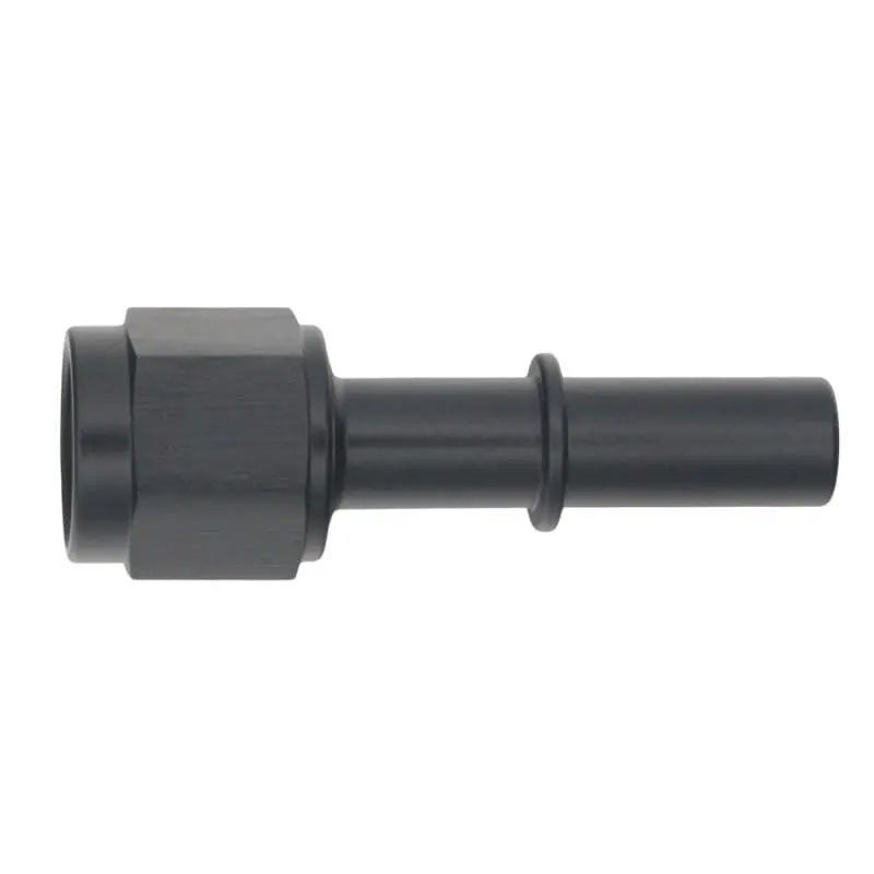Deatschwerks 6An Female Flare Swivel To 3/8 In. Male Efi Quick Disconnect Anodized Matte Black 1