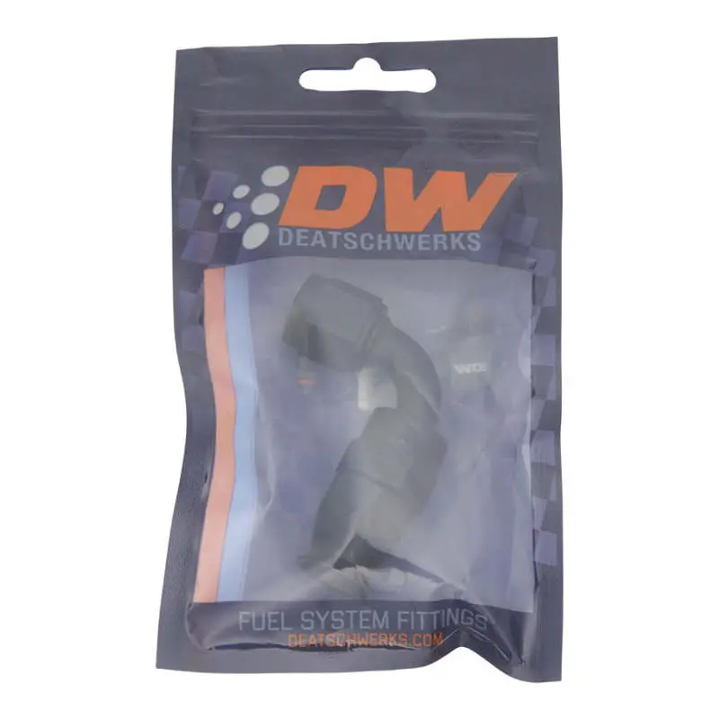 Deatschwerks 6An Female Swivel 90-Degree Hose End Ptfe (Incl 1 Olive Insert) – Anodized Matte Black 2