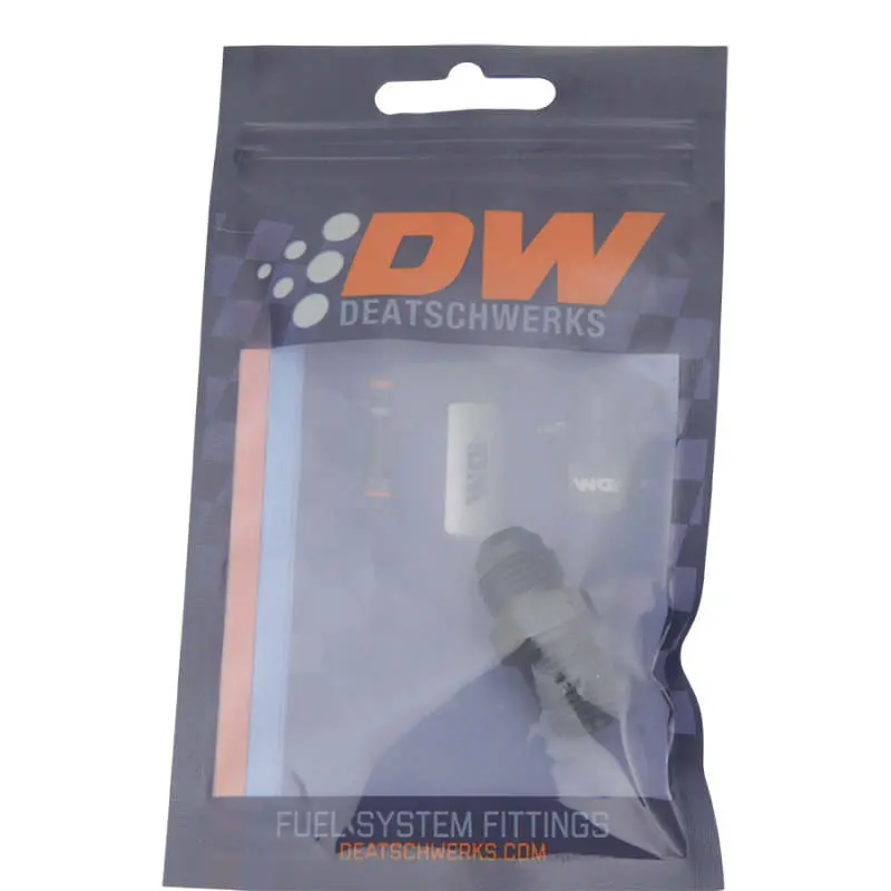 Deatschwerks 6An Male Flare To 1/4Inch Male Npt Adapter - Anodized Matte Black 2