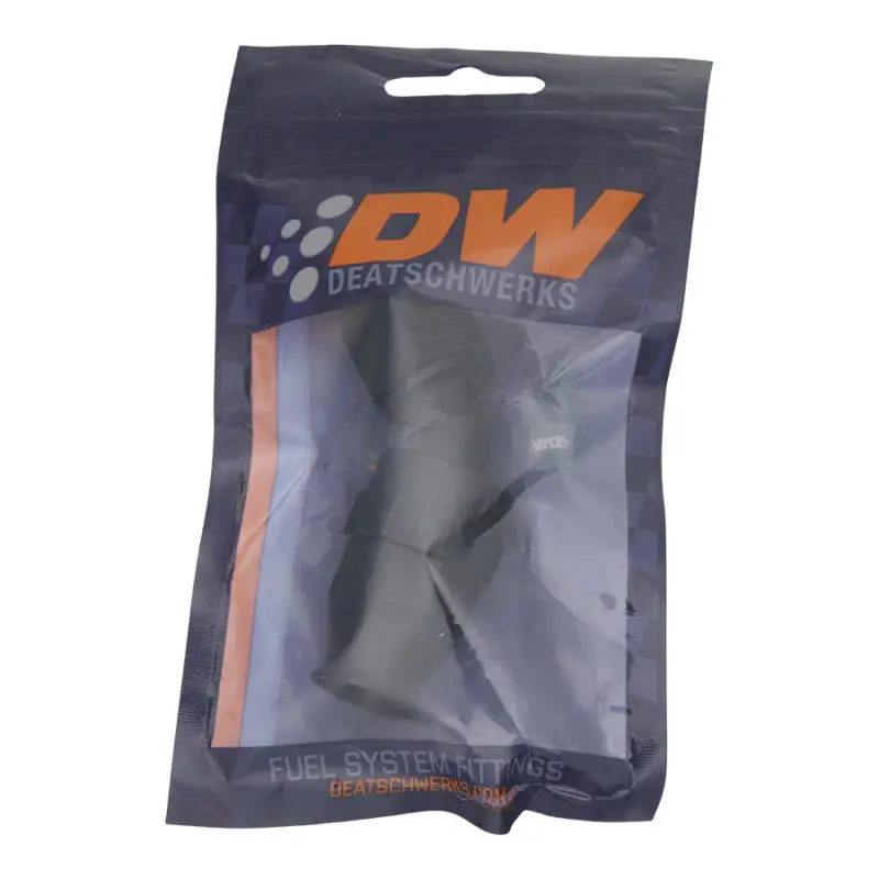Deatschwerks 8An Female Swivel 45-Degree Hose End Ptfe (Incl 1 Olive Insert) - Anodized Matte Black 2