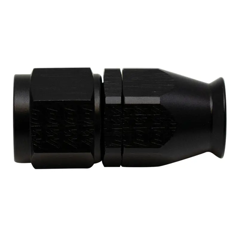 Deatschwerks 8An Female Swivel Straight Hose End Ptfe Anodized Matte Black With Olive Insert 1