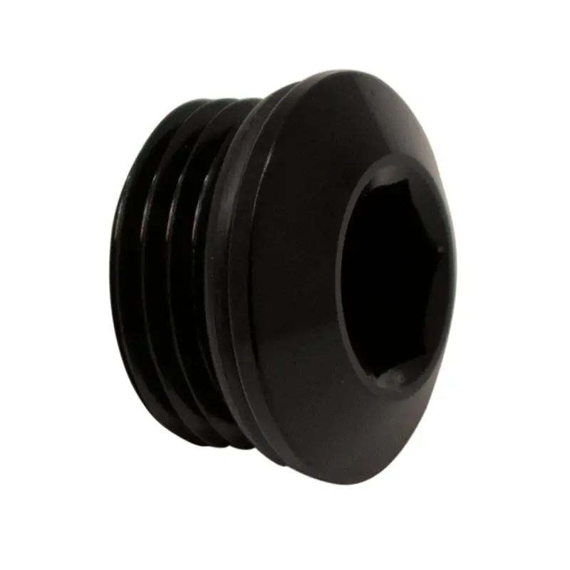 Deatschwerks 8An Orb Male Plug Low Profile Allen Hex Anodized Matte Black 1