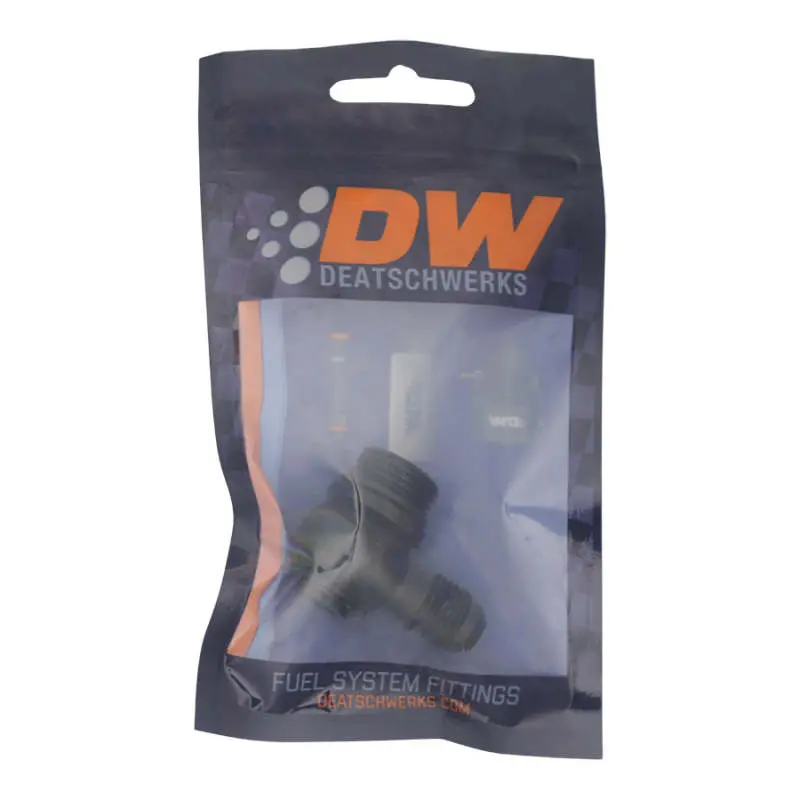 Deatschwerks 8An Orb To 6An Low Profile 90-Degree Swivel - Matte Black 2